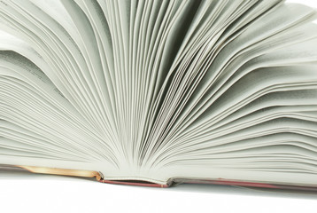 Open book isolated on white