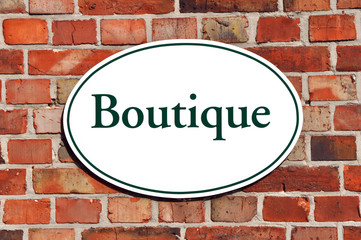 Schild - Boutique