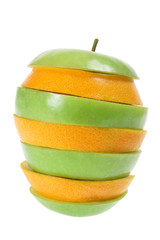 Sliced Apple and Orange