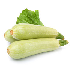 Fresh vegetable marrow decorated with green leaf lettuce