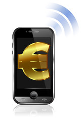 Pay by Mobile, Cell Smart Phone Euro