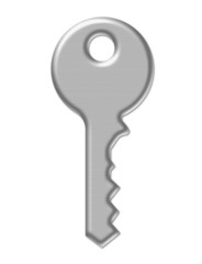 metallic key