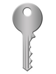 metallic key