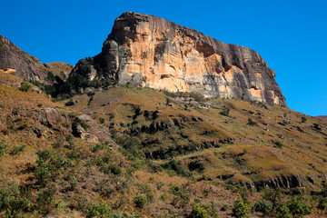 Fototapeta na wymiar Skalny piaskowiec, Góry Smocze, Republika Południowej Afryki