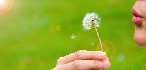 Blowing a Dandelion