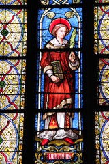 Vitrail de l'église Saint-Germain-l'Auxerrois à Paris