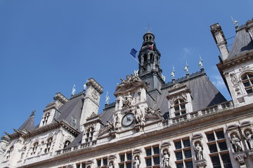 Fototapeta na wymiar Hôtel de ville, marie de Paris