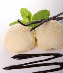 boule de glace, vanille