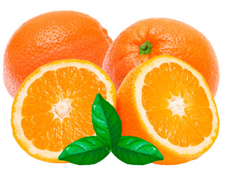 orange isolated on white background