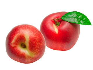 peach isolated on white background