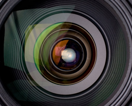 Camera lens with reflection