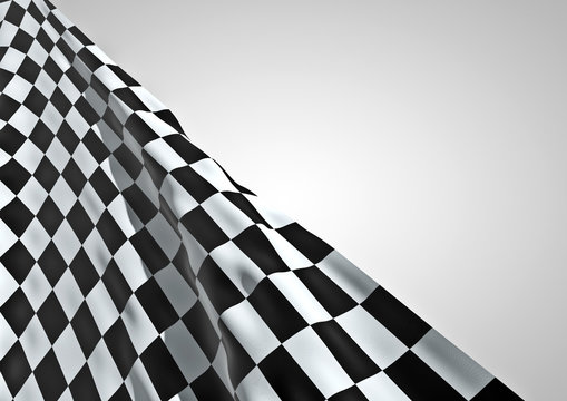 3D checkered flag
