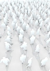 Obraz premium Anonymous crowd