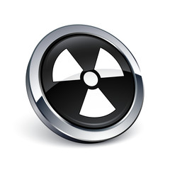 icône bouton internet radioactif