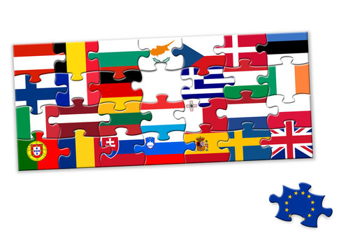European Union Jigsaw Puzzle (eu flags countries member states)