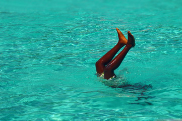 Summer in the city Freibad Schwimmbad Pool Füsse