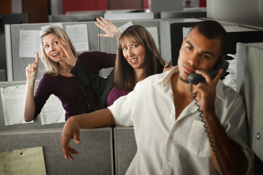 Office Women Flirting