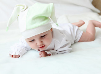 cute baby in hat