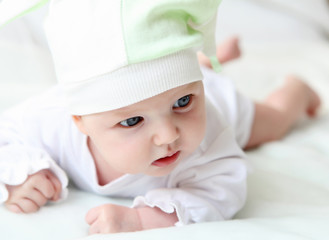 Fototapeta na wymiar cute baby in hat
