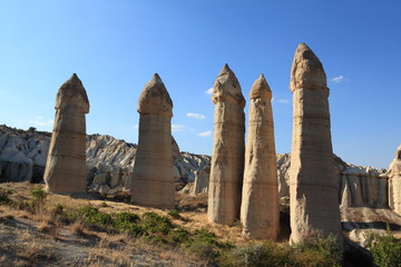Love Valley in Cappadocia, Turkey