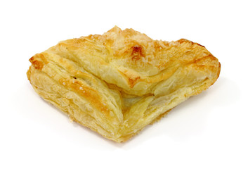 Apple turnover on white background