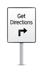 Get Directions Sign Post