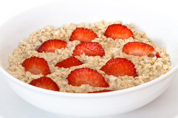 oatmeal with strawberries