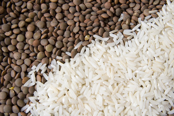 lentejas y arroz