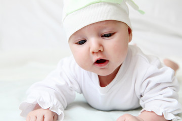 cute baby in hat