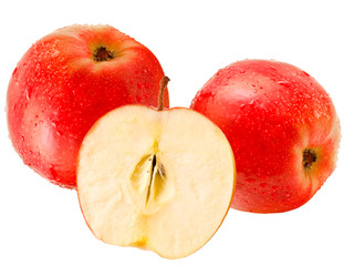 red apple isolated on white background