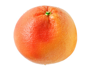 red grapefruit isolated on white background