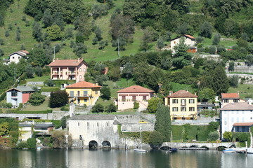 Fototapeta premium House in a small village on Italy`s Lake Como