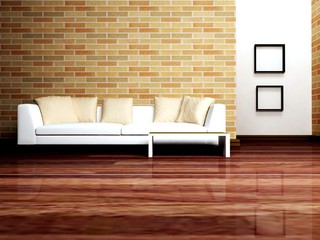 Modern  interior design of living room with