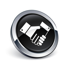 icône bouton internet poignée de main © Beboy