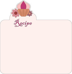 Nice blank paper for recipe