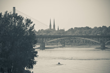 Panorama of Vistula river in Warsaw - 32859464