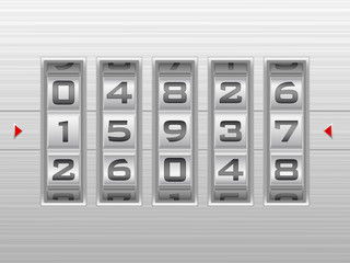 number combination lock background