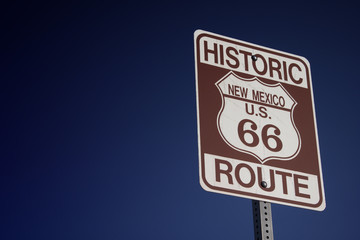Historic route 66 in new mexico