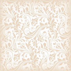Seamless pattern with floral   elements, wallpaper