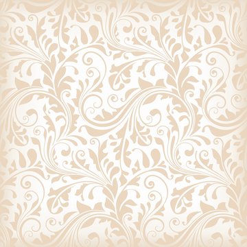 Seamless pattern with floral   elements, wallpaper