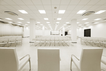 modern white auditorium