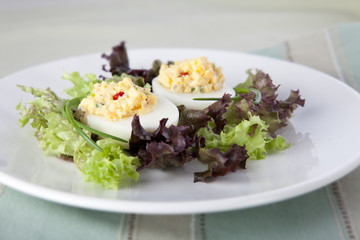 Two Deviled Eggs