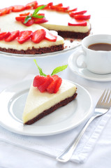 Cheesecake with strawberry