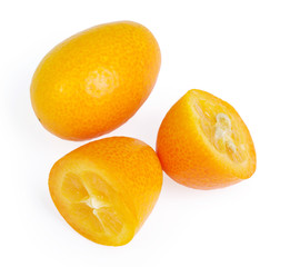 Kumquat isolated on the white background