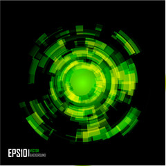 Abstract Techno Circle background. Eps 10.