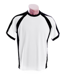 White t-shirt with black stripes