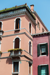 Fototapeta na wymiar Wenecja - Palazzo z oknami