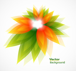 Floral abstract vector background