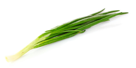 Fototapeta premium Green onion isolated on white