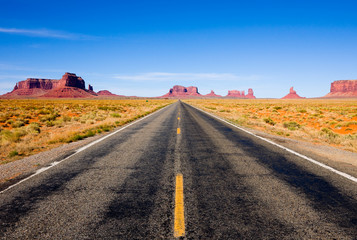 Highway 163 in Monument Valley